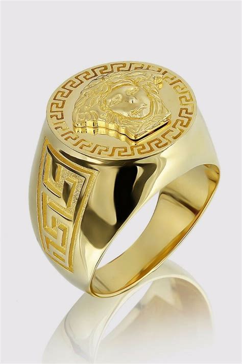 mens versace ring gold|men versace rings 14k gold.